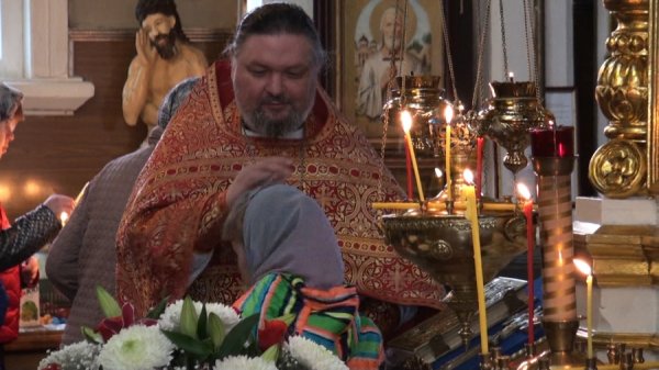 БОЖЕСТВЕННАЯ ЛИТУРГИЯ В ХРАМЕ СВЯТИТЕЛЯ НИКОЛАЯ ЧУДОТВОРЦА В СЕЛЕ ОСЬКИНО  