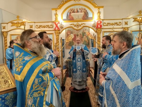 Духовенство Инзенского района приняло участие в соборном Богослужении, которое возглавил епископ Филарет 