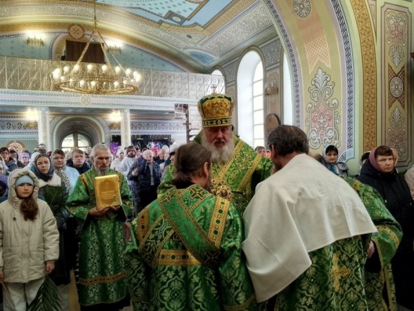Праздник Входа Господня во Иерусалим в соборе Святой Троицы в г. Барыш