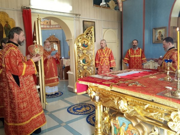 Духовенство и прихожане Инзенского собора разделили общую молитву со своим Архипастырем