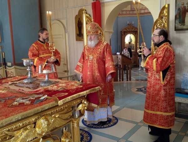 Духовенство и прихожане Инзенского собора разделили общую молитву со своим Архипастырем