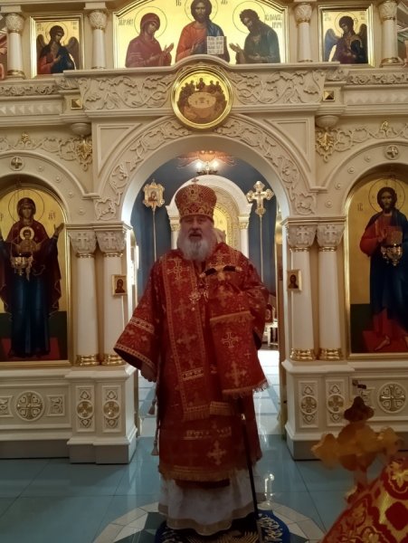 Духовенство и прихожане Инзенского собора разделили общую молитву со своим Архипастырем