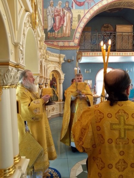 Общую молитву в главном храме Инзенского благочиния возглавил епископ Филарет