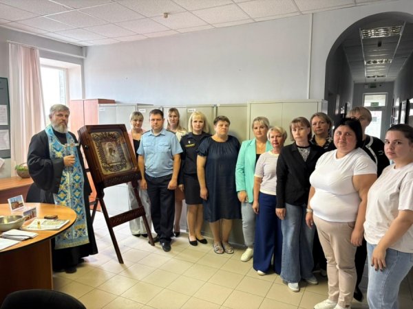 Крестный ход с Чудотворной Казанской Жадовской иконой Божьей матери в следственном изоляторе № 3 г. Инзы УФСИН России