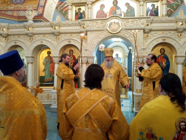 Прощание с паствой в Инзенском соборе
