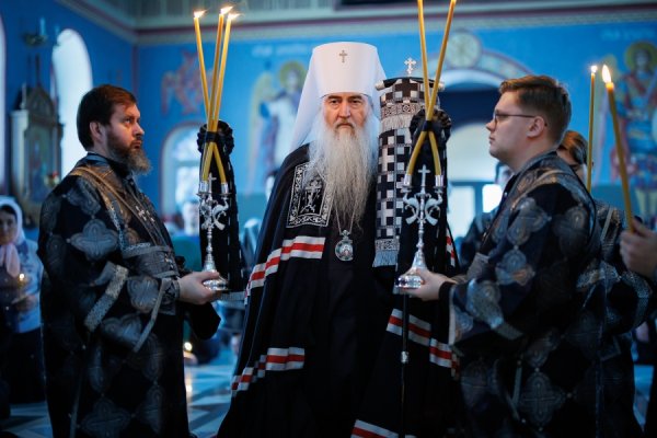 Великое повечерие с чтением канона Андрея Критского в кафедральном соборе в честь Рождества Пресвятой Богородицы г. Инза