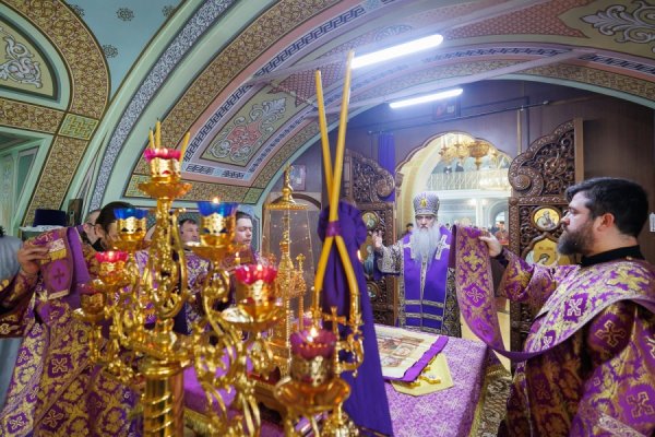 Божественная литургия в Свято-Троицком кафедральном соборе г. Барыша