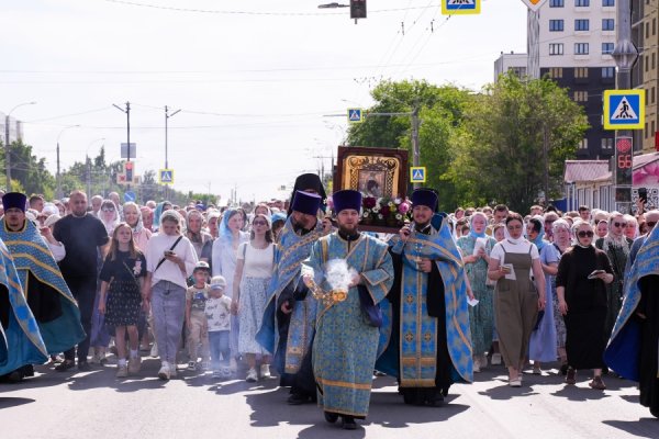 В Ульяновском районе Заволжье прошел крестный ход с Жадовской Казанской иконой Божией Матери