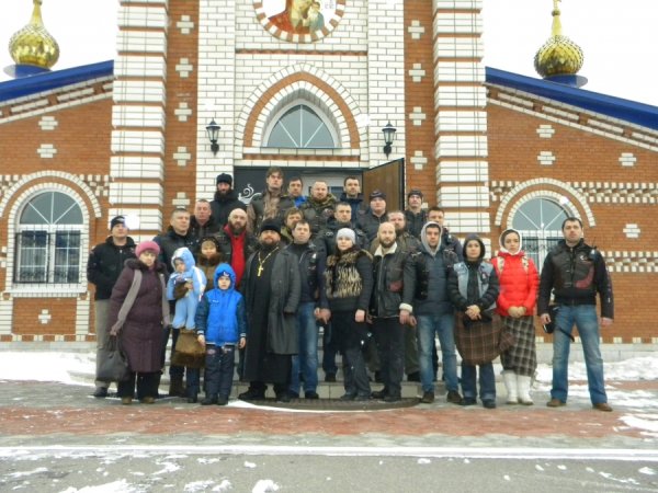 В Жадовском монастыре побывали "Ночные волки"