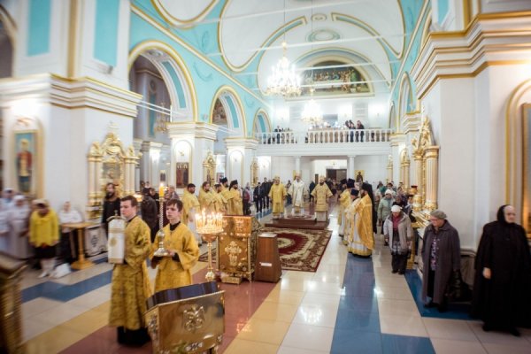 В день тезоименитства владыки Анастасия в Спасо-Вознесенском соборе состоялось праздничное богослужение
