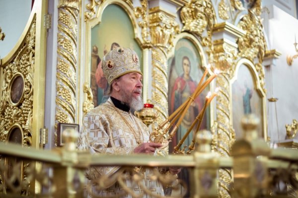 В день тезоименитства владыки Анастасия в Спасо-Вознесенском соборе состоялось праздничное богослужение