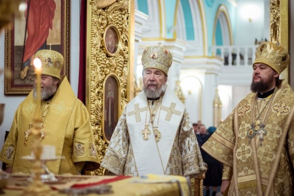 В день тезоименитства владыки Анастасия в Спасо-Вознесенском соборе состоялось праздничное богослужение