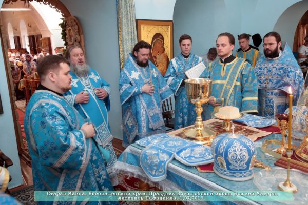 Епископ Барышский и Инзенский Филарет принял участие в Богослужении в Богоявленском храме р.п. Старая Майна