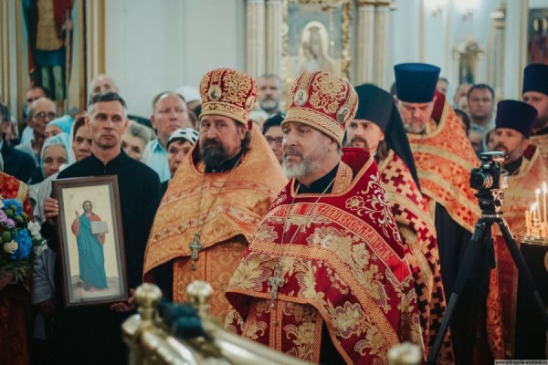 Епископ Барышский и Инзенский Филарет принял участие в первом Богослужении митрополита Иосифа на Симбирской земле