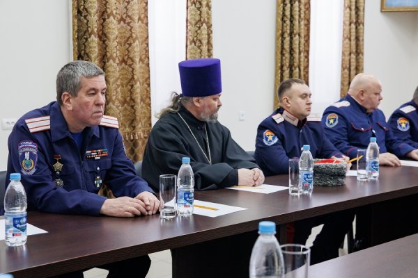 ПРЕДСЕДАТЕЛЬ ЕПАРХИАЛЬНОГО ОТДЕЛА ПО МЗАИМОДЕЙСТВИЮ С КАЗАЧЕСТВОМ ПРИНЯЛ УЧАСТИЕ В ЗАСЕДАНИИ ОБЛАСТНОГО СОВЕТА АТАМАНОВ